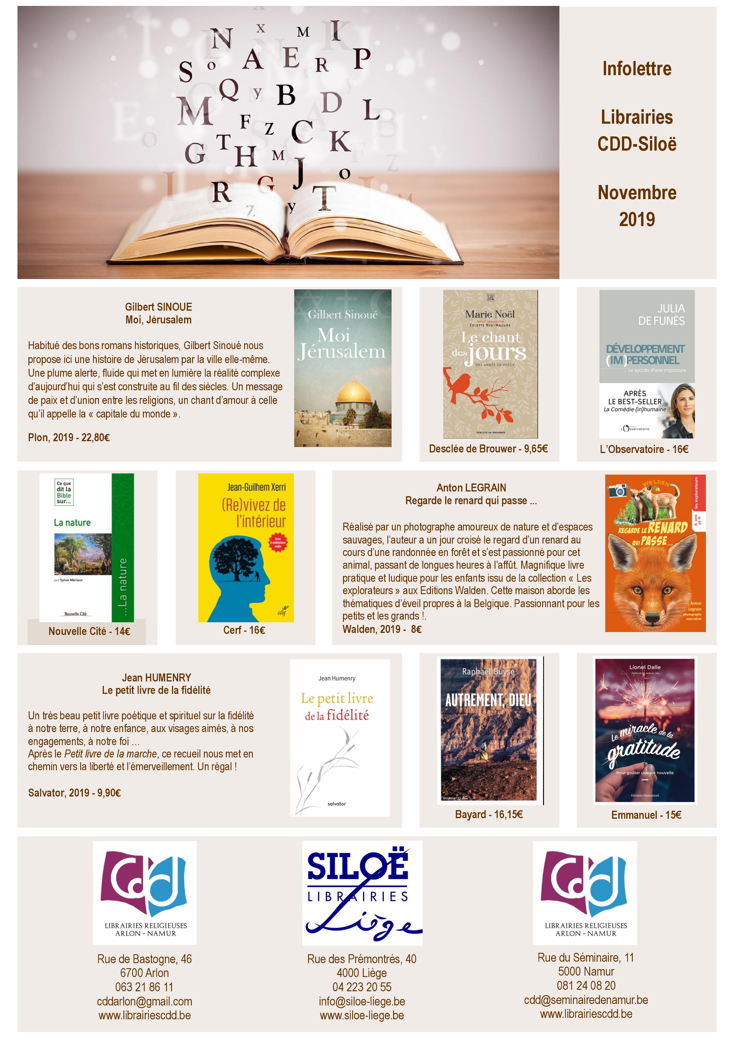 Infolettre novembre 2019